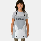Niedliches kleines Hasen mit Personalisiertem Name Schürze (Insitu)