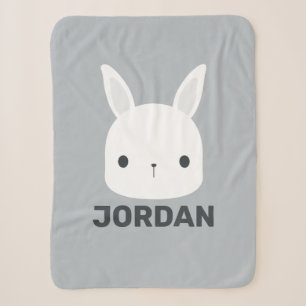 Niedliches kleines Hasen mit Personalisiertem Name Sherpadecke