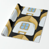 Niedliches kleines Haus Geschenkpapier (Ungerollt)