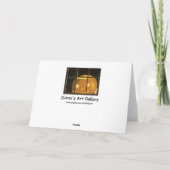 Niedliches kleines Hexe-Mädchen Halloween Karte (Rückseite)