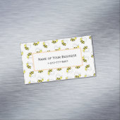 Niedliches kleines Hummel-Bienen-Muster Magnetische Visitenkarte (Beispiel)