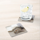 Niedliches kleines Kätzchen Rechteckiger Pappuntersetzer (Vor Ort)