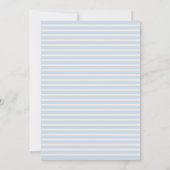 Niedliches kleines Lamm Rustic Baby Boy Dusche Ein Einladung (Rückseite)