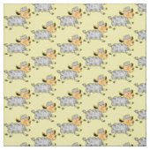 niedliches kleines Lammmuster Stoff (Muster)