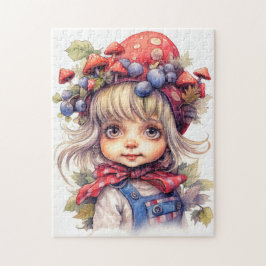 Niedliches kleines Landmädchen Puzzle