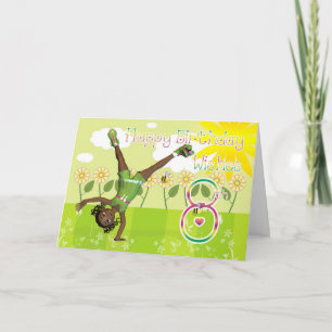 Niedliches kleines Mädchen der alles Gute zum Karte