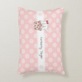 Niedliches kleines Mädchen Hamster Pink Akzent Kis Dekokissen (Vorderseite(Vertikal))