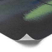 Niedliches kleines Mädchen mit Balloons Poster (Ecke)