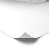 Niedliches kleines Mädchen mit blauen Augen und Bl Poster (Ecke)