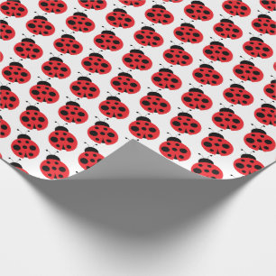 Niedliches kleines Marienkäfer-Verpackungs-Papier Geschenkpapier