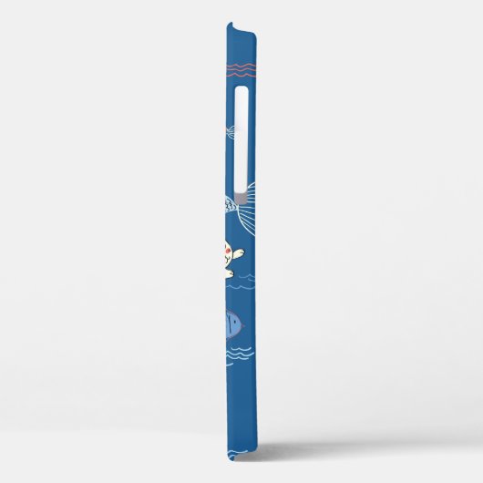 Niedliches, kleines Meerjungfraumuster. texturiert Case-Mate iPhone Hülle (Rückseite / Links)