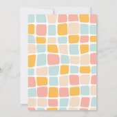 Niedliches Kleines Monster 3. Geburtstag Einladung (Rückseite)