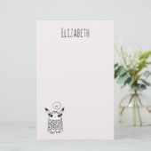 Niedliches kleines Monster Briefpapier (Stehend Vorderseite)