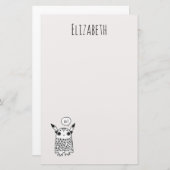 Niedliches kleines Monster Briefpapier (Vorne/Hinten)