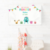 Niedliches kleines Monster Geburtstag Kinder Junge Banner (Insitu)