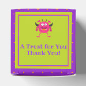 Niedliches kleines Monster Green Kids Halloween Geschenkschachtel (Oben)