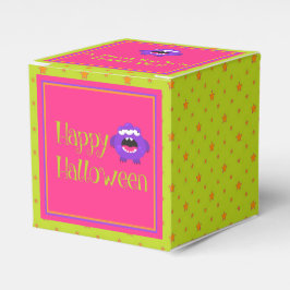 Niedliches kleines Monster-Grün-Rosa-Kids-Hallowee Geschenkschachtel