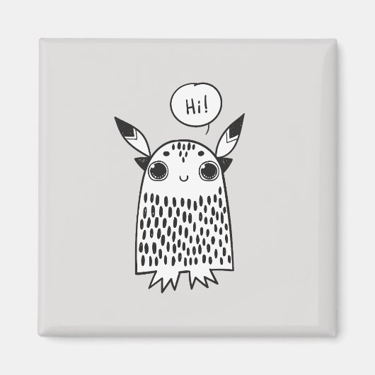 Niedliches kleines Monster Magnet (Vorne)