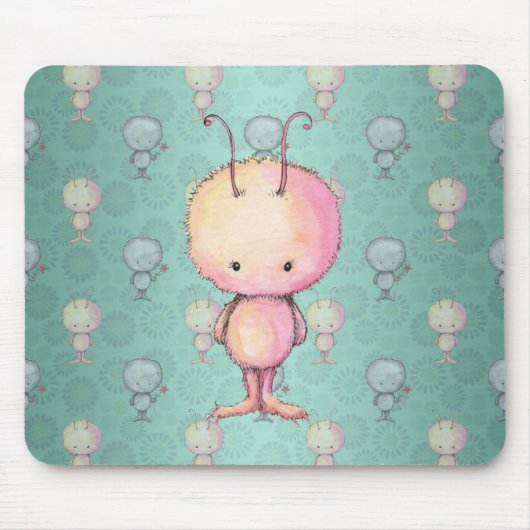 Niedliches kleines Monster Mousepad (Vorne)