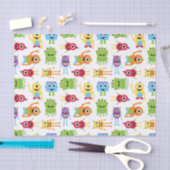 Niedliches kleines Monster-Party-Muster Seidenpapier (Handwerk)