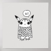 Niedliches kleines Monster Poster (Vorne)