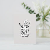 Niedliches kleines Monster Postkarte (Stehend Vorderseite)