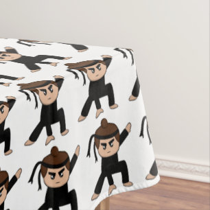 Niedliches kleines Ninja-Kinderspiel Tischdecke