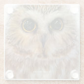 Niedliches kleines Nördliches Sägemehl Glasuntersetzer (Rückseite)