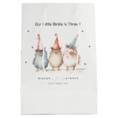 Niedliches kleines Party Vögel jedes Alters Kinder Mittlere Geschenktüte (Rückseite)