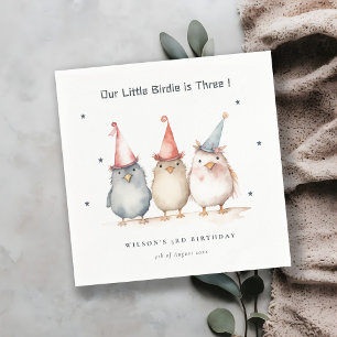 Niedliches kleines Party Vögel jedes Alters Kinder Serviette