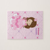 Niedliches kleines Princess Girl Custom Pink Puzzle (Horizontal)