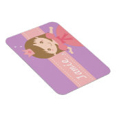 Niedliches kleines Princess Girl Personalisiert Ma Magnet (Rechte Seite)
