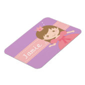 Niedliches kleines Princess Girl Personalisiert Ma Magnet (Linke Seite)