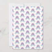 Niedliches kleines Rainbow-Gender-Party Dankeskarte (Rückseite)