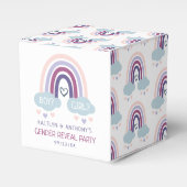 Niedliches kleines Rainbow-Gender-Party Geschenkschachtel (Vorderseite)