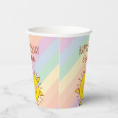 Niedliches kleines Regenbogen Sonnenschein Happy B Pappbecher (Rechts)