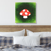 Niedliches kleines Rotes Pilz Leinwanddruck (Insitu (Schlafzimmer))