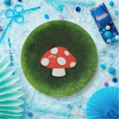 Niedliches kleines Rotes Pilz Pappteller (Party)
