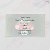 Niedliches kleines Rotes Pilz Visitenkarte (Rückseite)