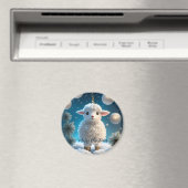 Niedliches kleines SchafLamm religiöse Weihnachten Magnet (In Situ (Geschirrspüler))