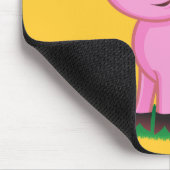 Niedliches kleines Schwein Mousepad (Ecke)