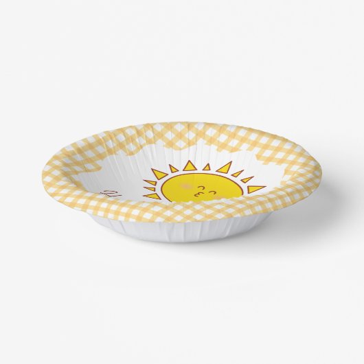 Niedliches Kleines Sonnenlicht Kinder Happy Birthd Pappteller (Gewinkelt)