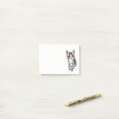 Niedliches Kleines Tabby Kitten für Katzen Liebhab Post-it Klebezettel (Auf Schreibtisch)