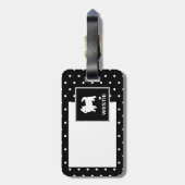 Niedliches kleines Westie - Westhochland-Terrier Gepäckanhänger (Rückseite vertikal)