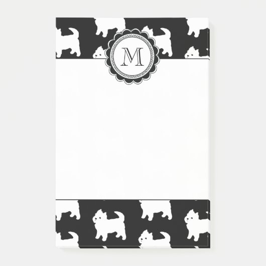 Niedliches kleines Westie - Westhochland-weiße Post-it Klebezettel (Vorderseite)