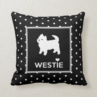 Niedliches kleines Westie - Westhochland-weißer Kissen