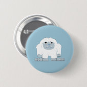 Niedliches kleines Yeti Button (Vorne & Hinten)