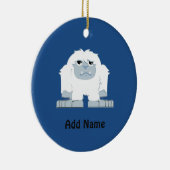 Niedliches kleines Yeti Keramikornament (Rechts)
