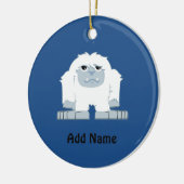 Niedliches kleines Yeti Keramikornament (Links)