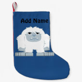 Niedliches kleines Yeti Kleiner Weihnachtsstrumpf (Vorderseite)